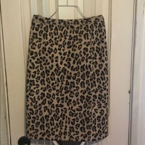 St John knit leopard print skirt!